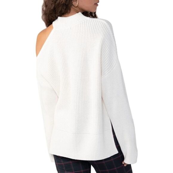 Sanctuary Women's Cut It Out Sweater - pullover women’s size M, cream XS - Picture 4 of 10